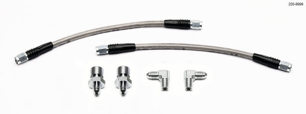 Wilwood Fits GM 1500/2500 Rear (w/13in Rotor) 10in Oal Flexline Brake Hose W/Fittings 220-8999