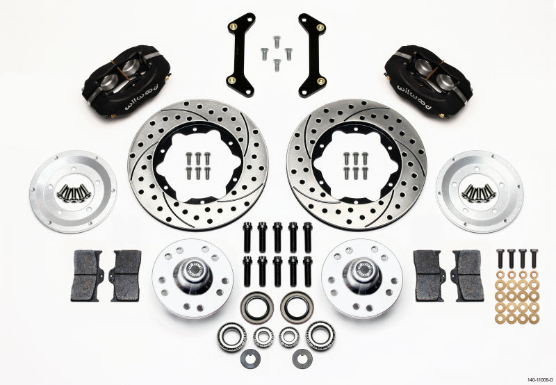 Wilwood Forged Dynalite Front Kit 11.00in Drilled 79-87 Fits GM G Body 140-11009-D