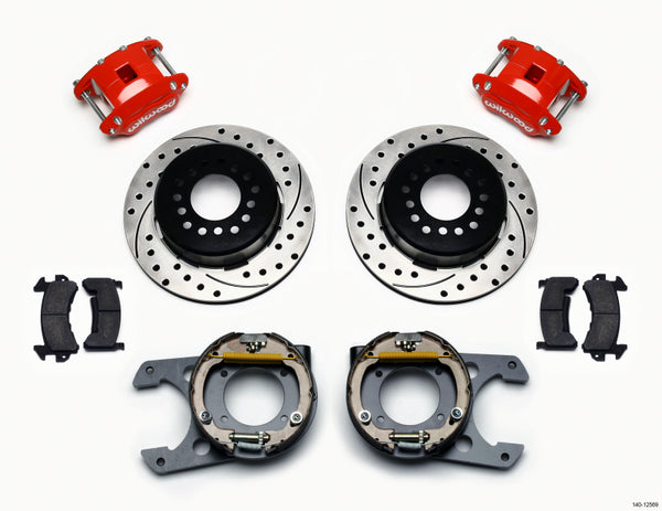 Wilwood D154 P/S Park Brake Kit Fits Chevy C-10 2.42 Offset 5-lug 140-12569