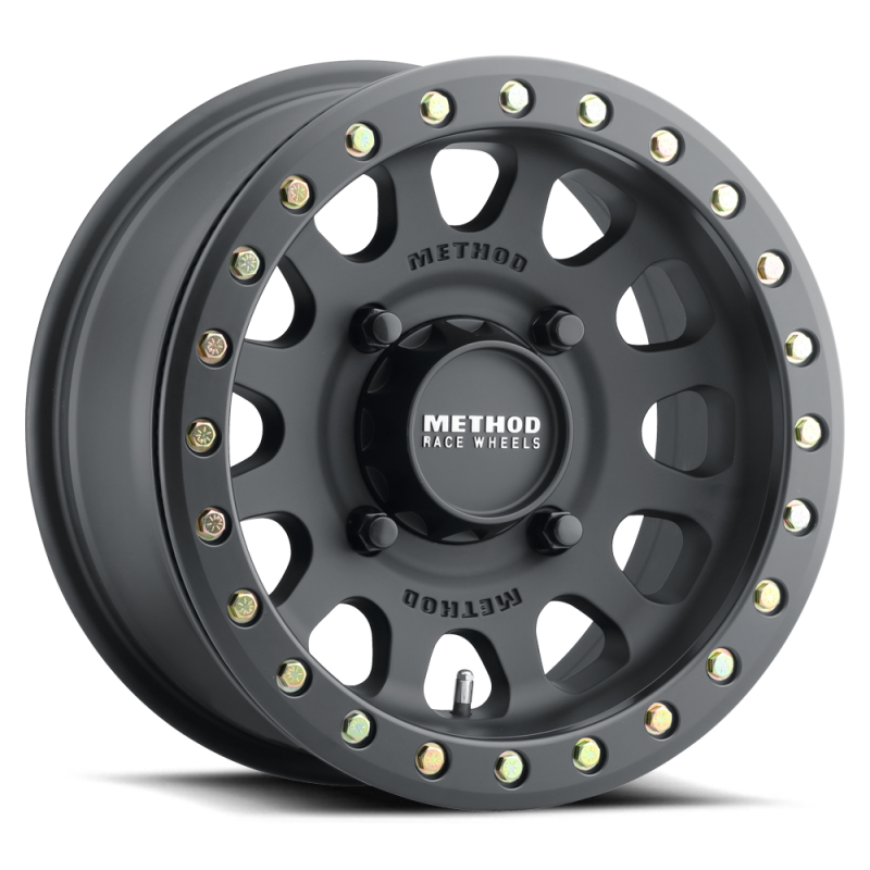Method MR401 UTV Beadlock 15x10 / 6+4/25mm Offset / 5x4.5 / 72 CB Matte Black Wheel MR40151012564B