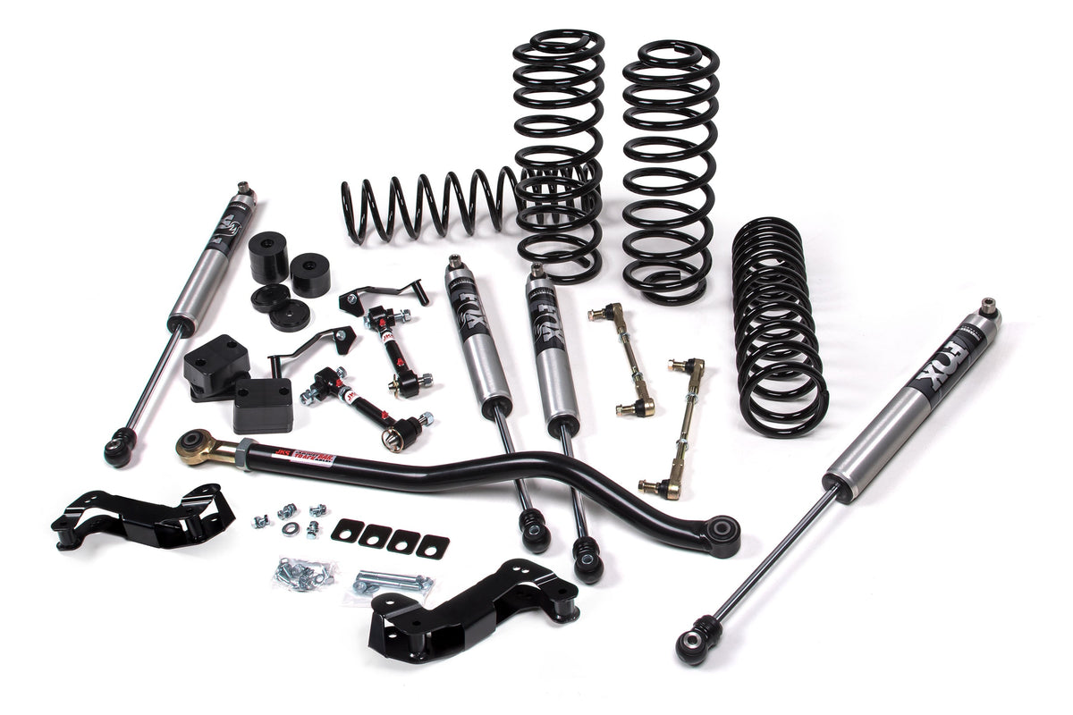 JKS 2018-2024 Fits Jeep Wrangler JL J-Kontrol 3.5" 4Dr W, FOX 2.0 Performance Series Shocks, HD Rate Coils, Fits 2018-2024 Jeep Wrangler JL JSPEC142KFP