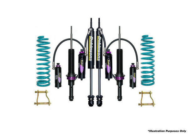Dobinsons 1.5-2.0" MRR 3-Way Adjustable Suspension Kit Fits Nissan X-terra 2005-on with Extended Rear Shackles - DSSKITMRA94ERS
