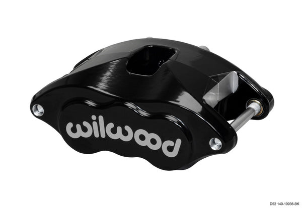 Wilwood Caliper-D52-Black Pwdr 2.00/2.00in Pistons 1.28in Disc 120-10936-BK