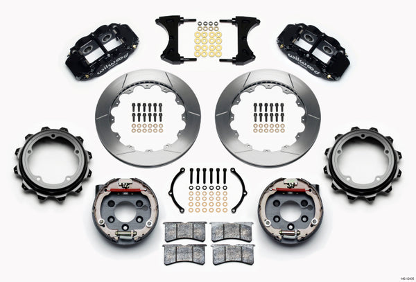 Wilwood Narrow Superlite 4R Rear P-Brk Kit 12.88in Strange Eng Floater 3.49in Offset 140-12435