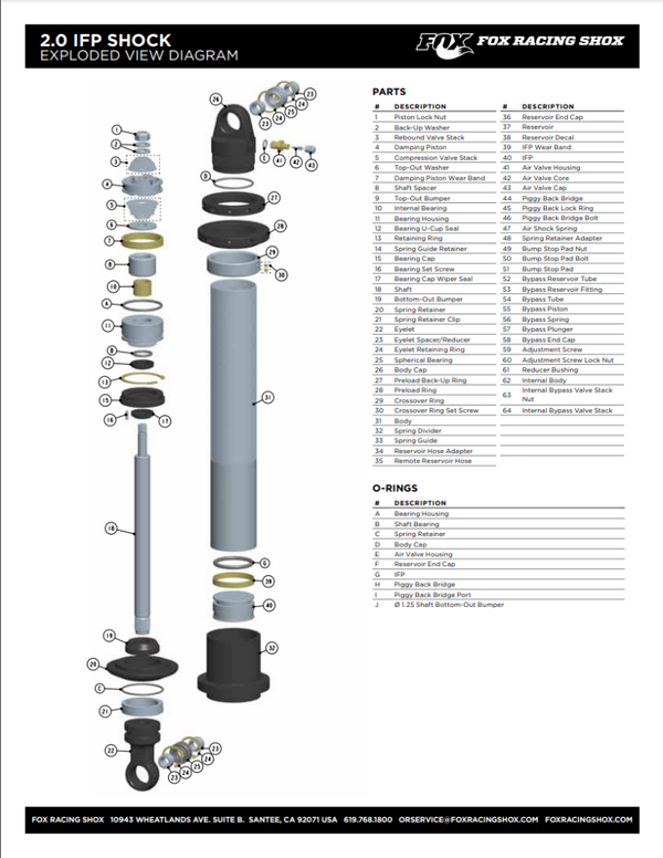 FOX Insert 213-27-000-B