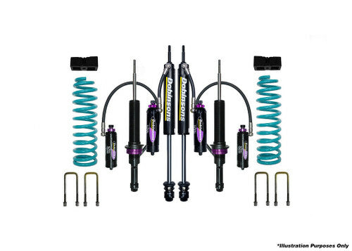 Dobinsons 4x4 2.0"-2.5" MRR 3-Way Adjustable Suspension Kit Fits Toyota Tundra 2000-2006 Double Cab 4x4 V8 with Quick Ride Rear - DSSKITMRA0025