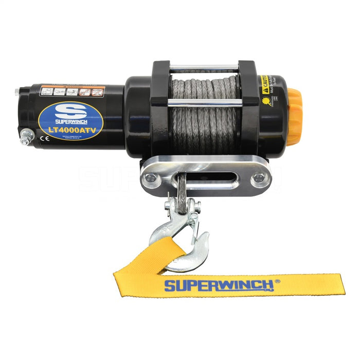 Superwinch 4000 LBS 12V DC 3/16in x 50ft Synthetic Rope LT4000 Winch 1140230