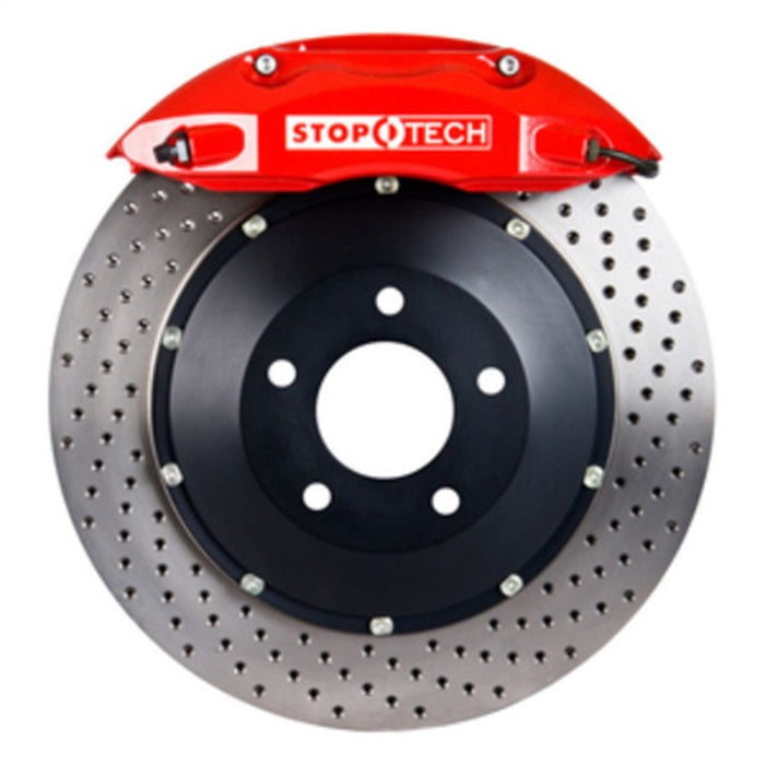 StopTech 91-05 Acura NSX Rear BBK w/Red ST-40/10 Calipers Drilled 328x28mm Rotors 83.055.0043.72