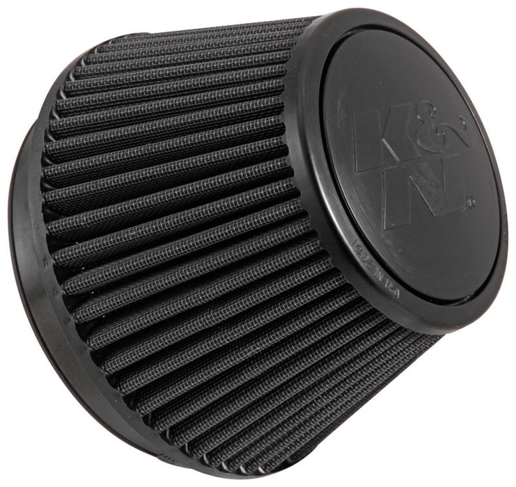 K&N Universal Rubber Filter Round Tapered 6in Flange ID x 7.5in Base OD x 5.25in Top OD x 6.75in H RU-3106HBK