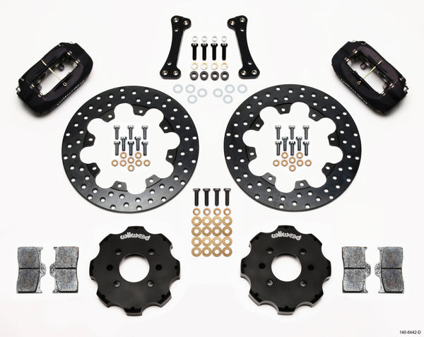 Wilwood Forged Dynalite Front Drag Kit Drilled Rotor Integra/Civic w/Fac.262mm Rtr 140-8442-D