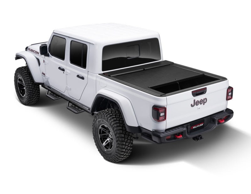 Roll-N-Lock 2020 compatible with Jeep Gladiator 5ft bed (w/ Trail Rail System) M-Series Retractable Tonneau Cover LG495M