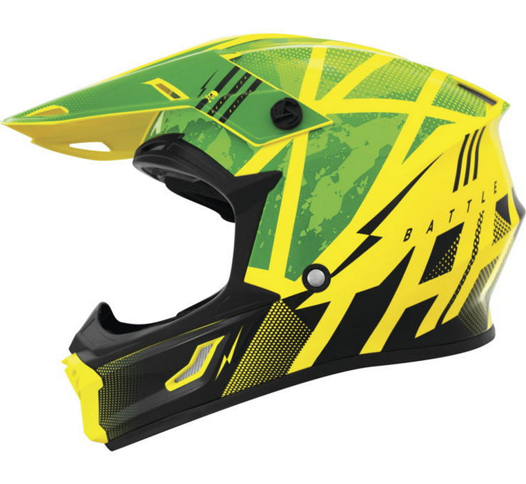 THH Helmets T710XR Battle Green/Black Small 646383