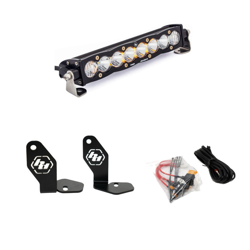 Baja Designs 22-23 Polaris RZR Pro R S8 10in Hood Mount Kit Clear 448101