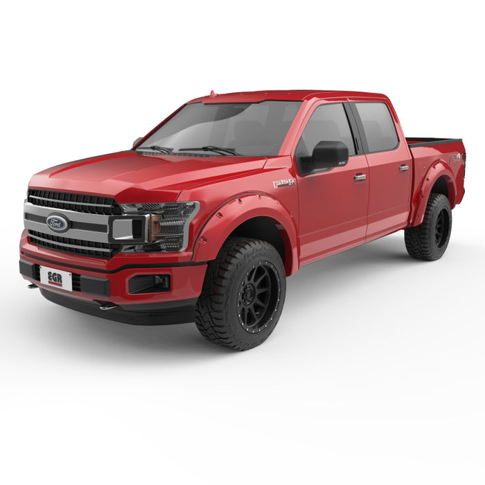 EGR 2018 Ford F150 Bolt-On Look Color Match Fender Flares Set Race Red 793574-PQ