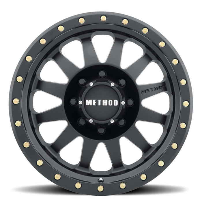 Method MR304 Double Standard 18x9 +18mm Offset 8x6.5 130.81mm CB Matte Black Wheel MR30489080518