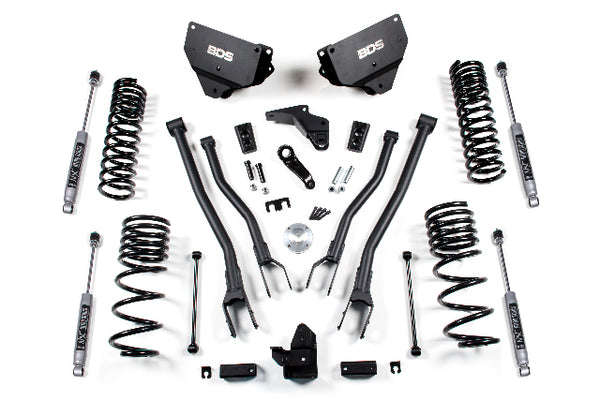 BDS 4 Inch Lift Kit W/ 4-Link Fits RAM 2500 14-18 4WD Diesel 1602H