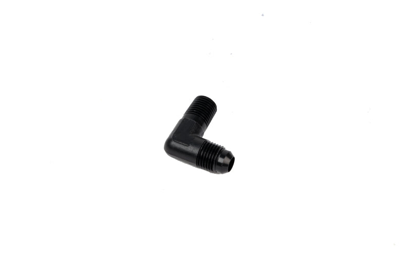 Aeromotive Fitting Elbow 1/4in-MNPT to AN-06 90-Deg Black 15666