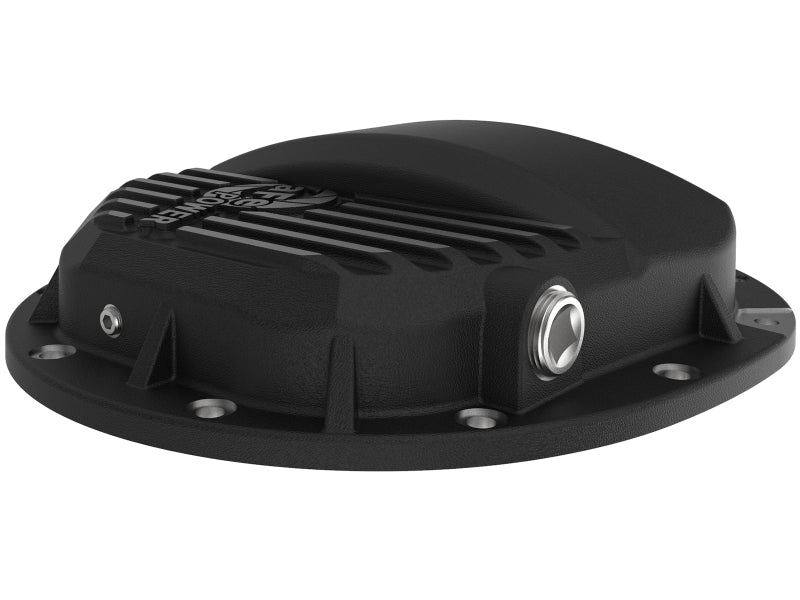 aFe Pro Series AAM 9.5/9.76 Rear Diff Cover Black w/Mach Fins & Oil 14-19 GM Silverado/Sierra 1500 46-71121B