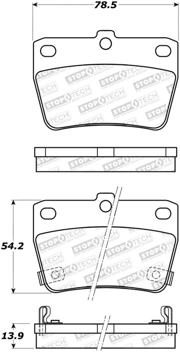 StopTech Street Brake Pads 308.1051