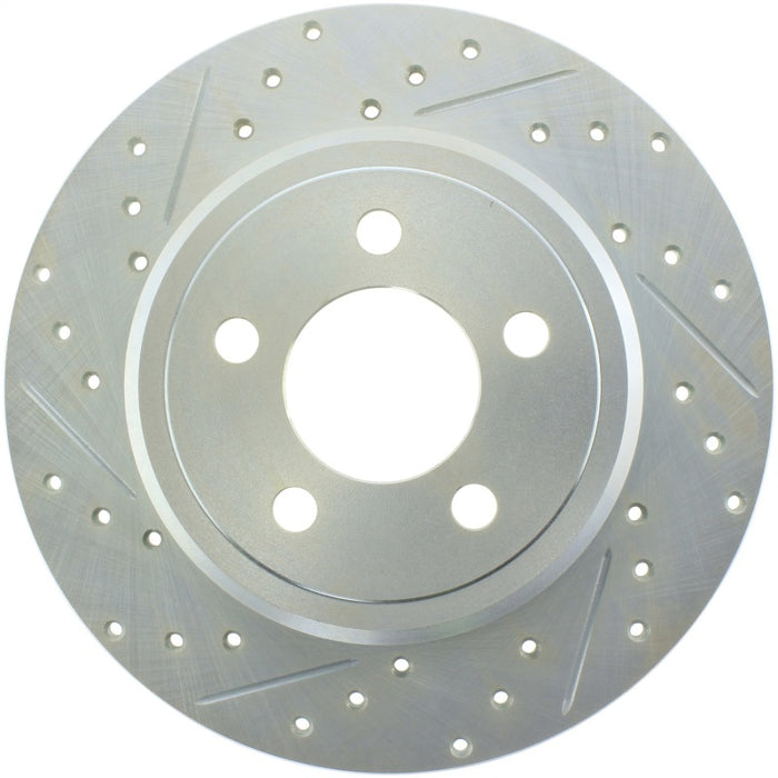 StopTech Select Sport 06-15 Compatible with Dodge Charger/ 05-15 Chrysler 300 Slotted/Drilled Right Rear Brake Rotor 227.63060R