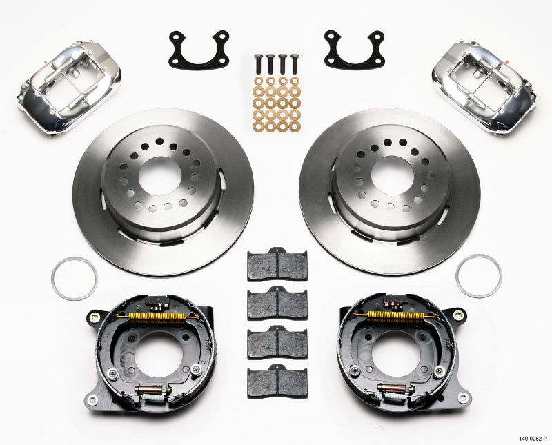 Wilwood Forged Dynalite P/S Park Brake Kit Polish Small Ford 2.50in Offset 140-9282-P