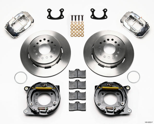 Wilwood Forged Dynalite P/S Park Brake Kit Polish Small Ford 2.50in Offset 140-9282-P