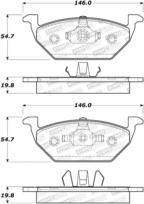 StopTech Street Select Brake Pads 305.0768