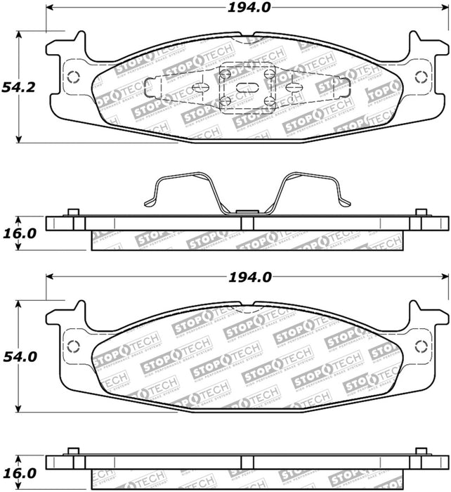 StopTech Street Select Brake Pads 305.0632