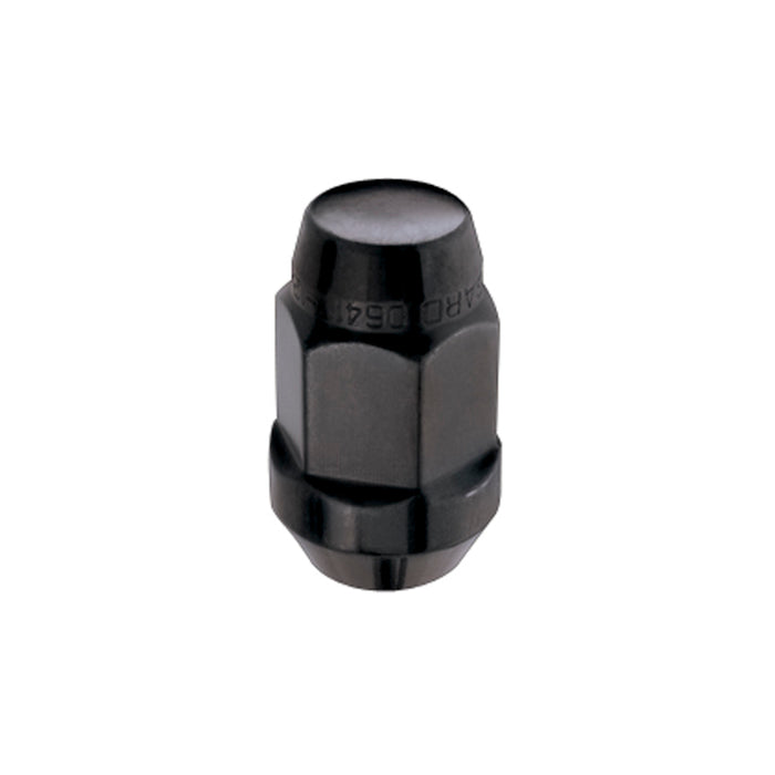 McGard Hex Lug Nut (Cone Seat Bulge Style) 1/2-20 / 3/4 Hex / 1.45in. Length (4-pack) Black 64029