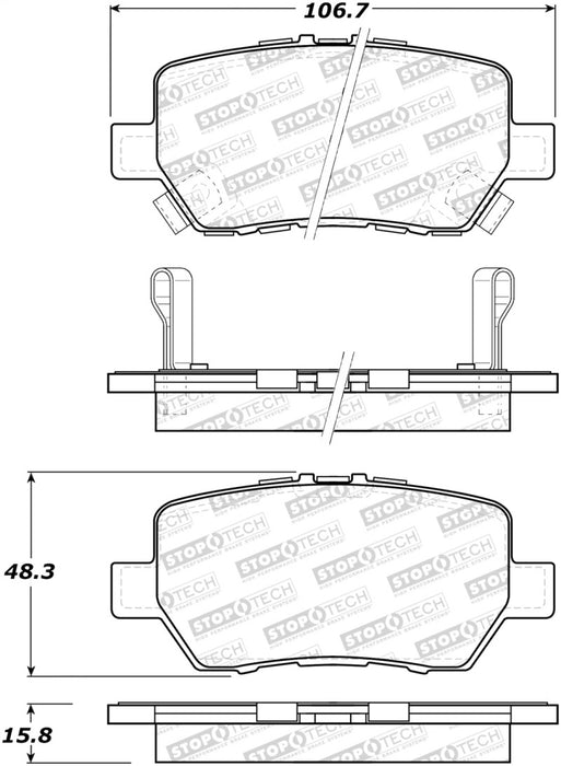 StopTech Street Brake Pads 308.109