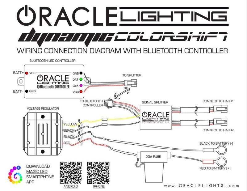 Oracle 11-14 Compatible with Dodge Charger Dynamic Headlight Halo Kit ColorSHIFT Dynamic SEE WARRANTY 2234-332