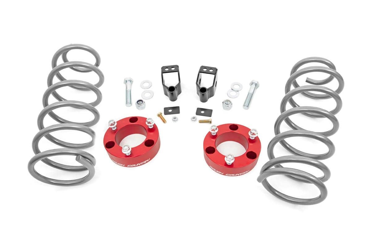 Rough Country 3 Inch Lift Kit X-REAS RR Springs Red Fits toyota4Runner (03-09) 761RED