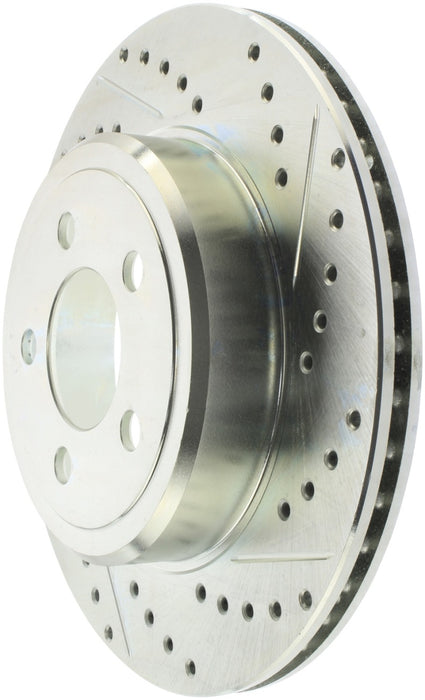 StopTech Select Sport 2011-2012 Compatible with Dodge Challenger RT Drilled and Slotted Rear Left Brake Rotor 227.63062L