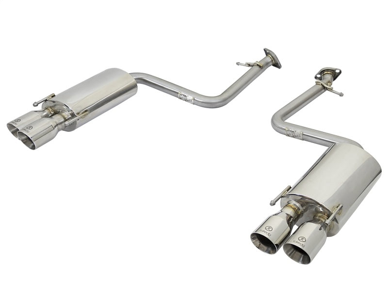 aFe Takeda 16-17 Lexus RC 200T 2.0L (t) 2in. SS Axle-Back Exhaust System w/Polished Tips 49-36037-P