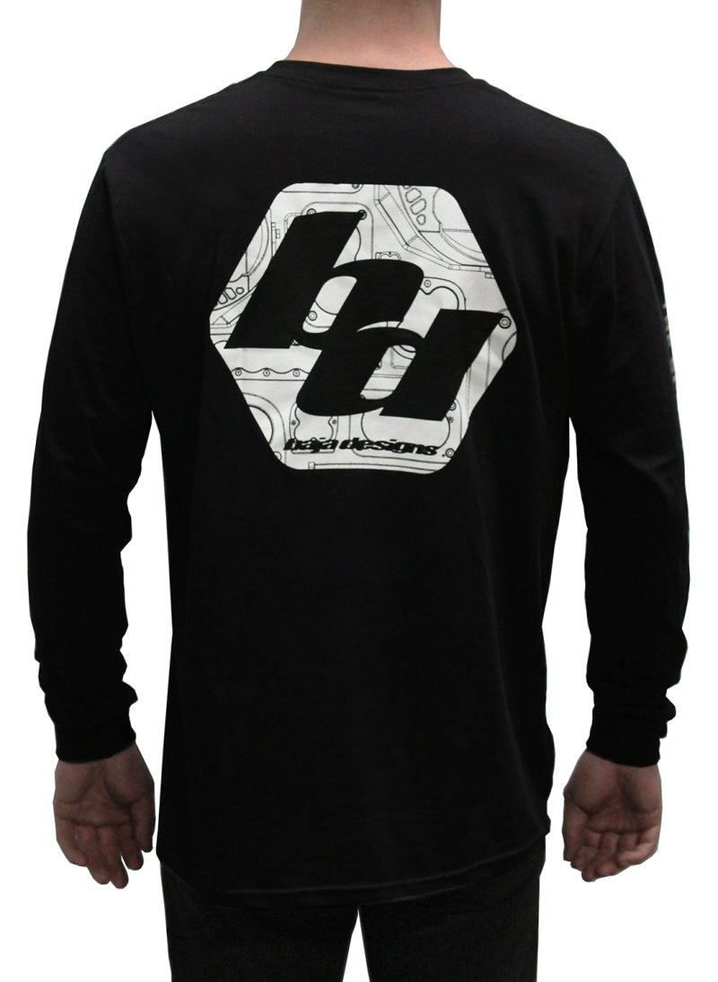Baja Designs BD Black Mens Long Sleeve Shirt Large 980035