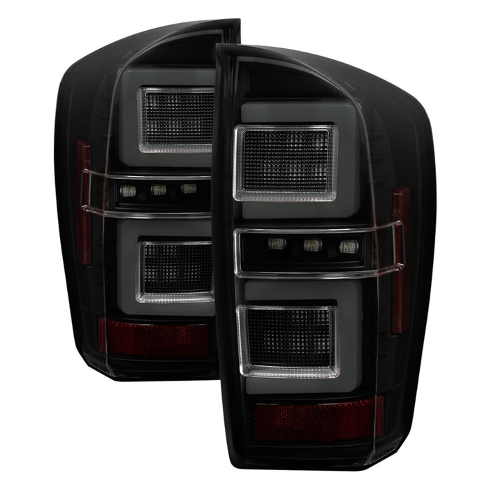 Spyder 16-17 Toyota Tacoma LED Tail Lights Black Smoke (ALT-YD-TT16-LED-BSM) 5085740