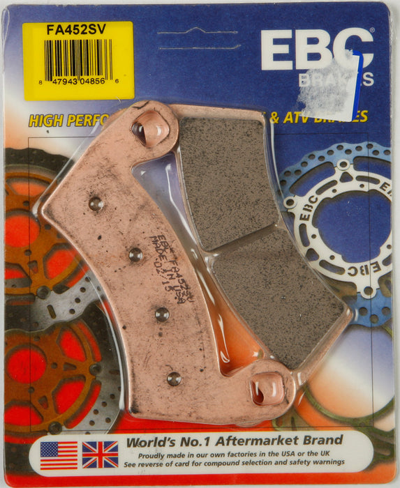 EBC Brakes FA452SV V-Pad Semi-sintered Touring Bike Disc Brake Pad, Black, One-Size