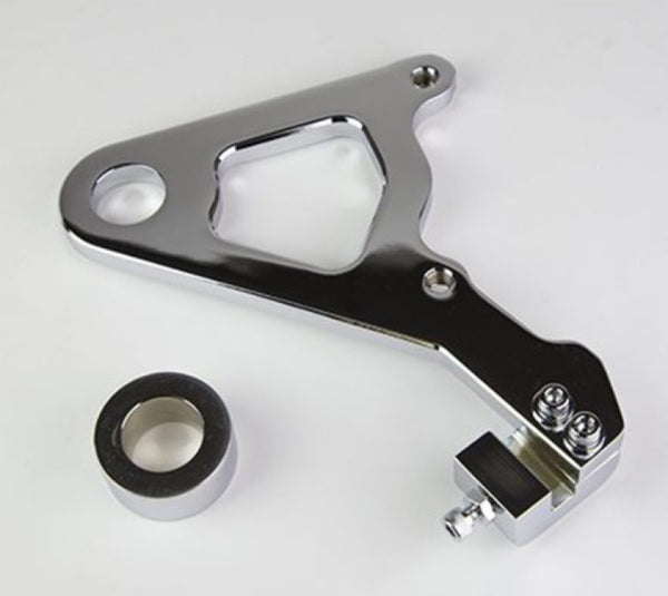 Wilwood Caliper Mounting Kit Chrome w/Bracket GP310 2000-06 FLH/FLT 250-10165