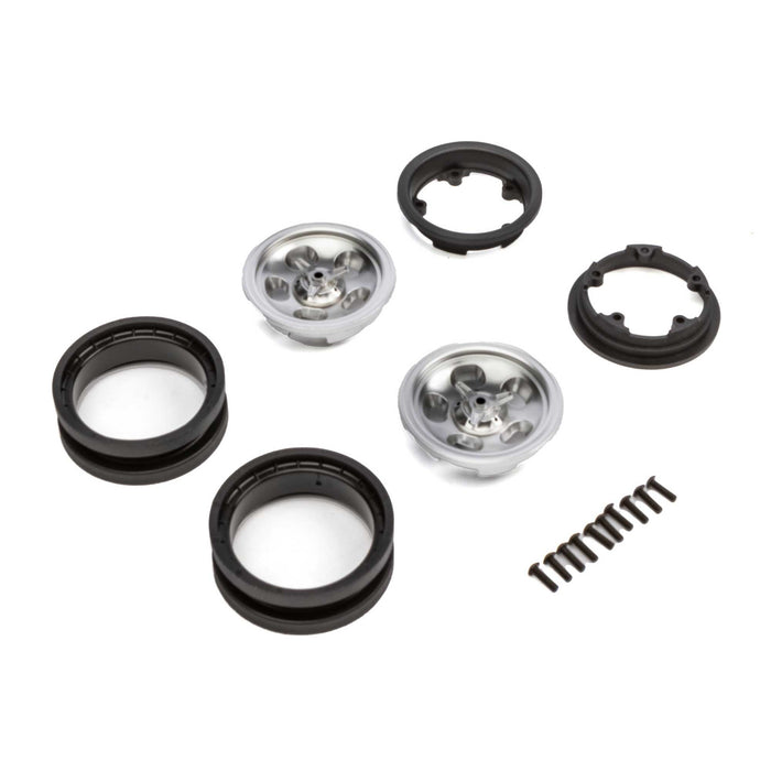 Axial 1.9 Retro Slot Beadlock Wheels Satin 2 AXI43013