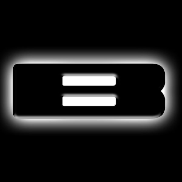 ORACLE Lighting Universal Illuminated LED Letter Badges Matte Blk Surface Finish B SEE WARRANTY 3141-B-001