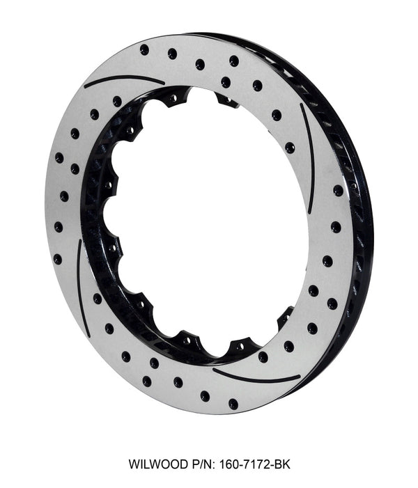 Wilwood Rotor-SRP48 SPC-37-RH-BLK-Drill 12.88 x 1.25 12 on 8.75in 160-7172-BK