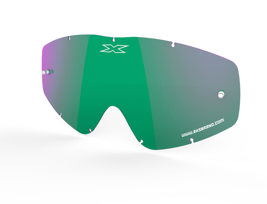 EKS BRAND Unisex-Adult Single Pane GOX MX Motorcross Goggle Replacement Lens (Green, One Size)