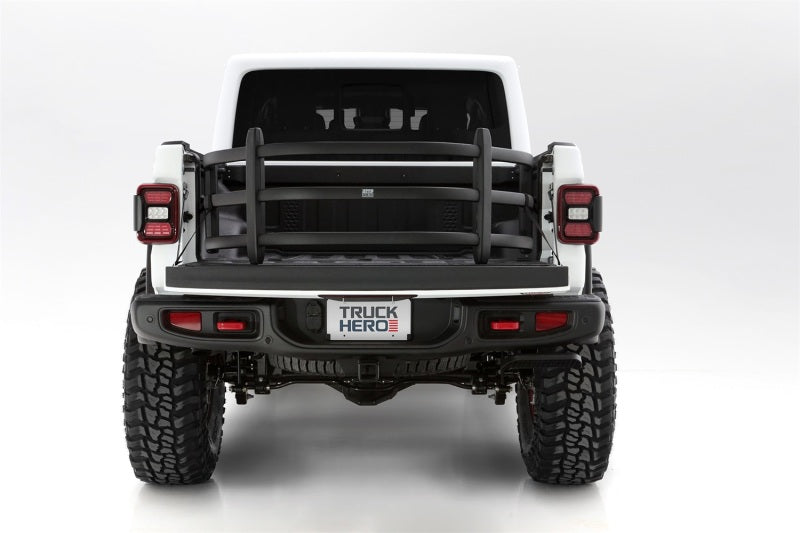 AMP Research 20-22 compatible with Jeep Gladiator (Does Not Work w/Tonneau Cvrs) Bedxtender HD Sport Black 74833-01A