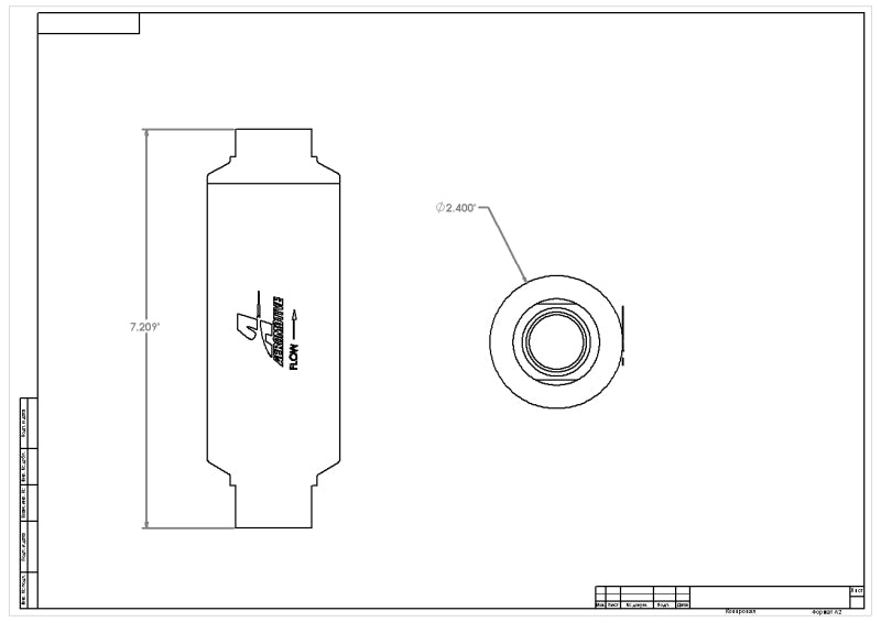 Aeromotive Pro-Series In-Line Fuel Filter ORB-12 10 Micron Microglass Element 12339