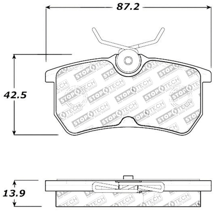 StopTech Street Touring Brake Pads 308.0886