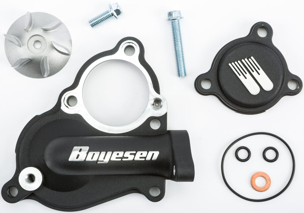 Boyesen SuperCooler Water Pump Kit-Kawasaki-KX 250F-17-20-Black