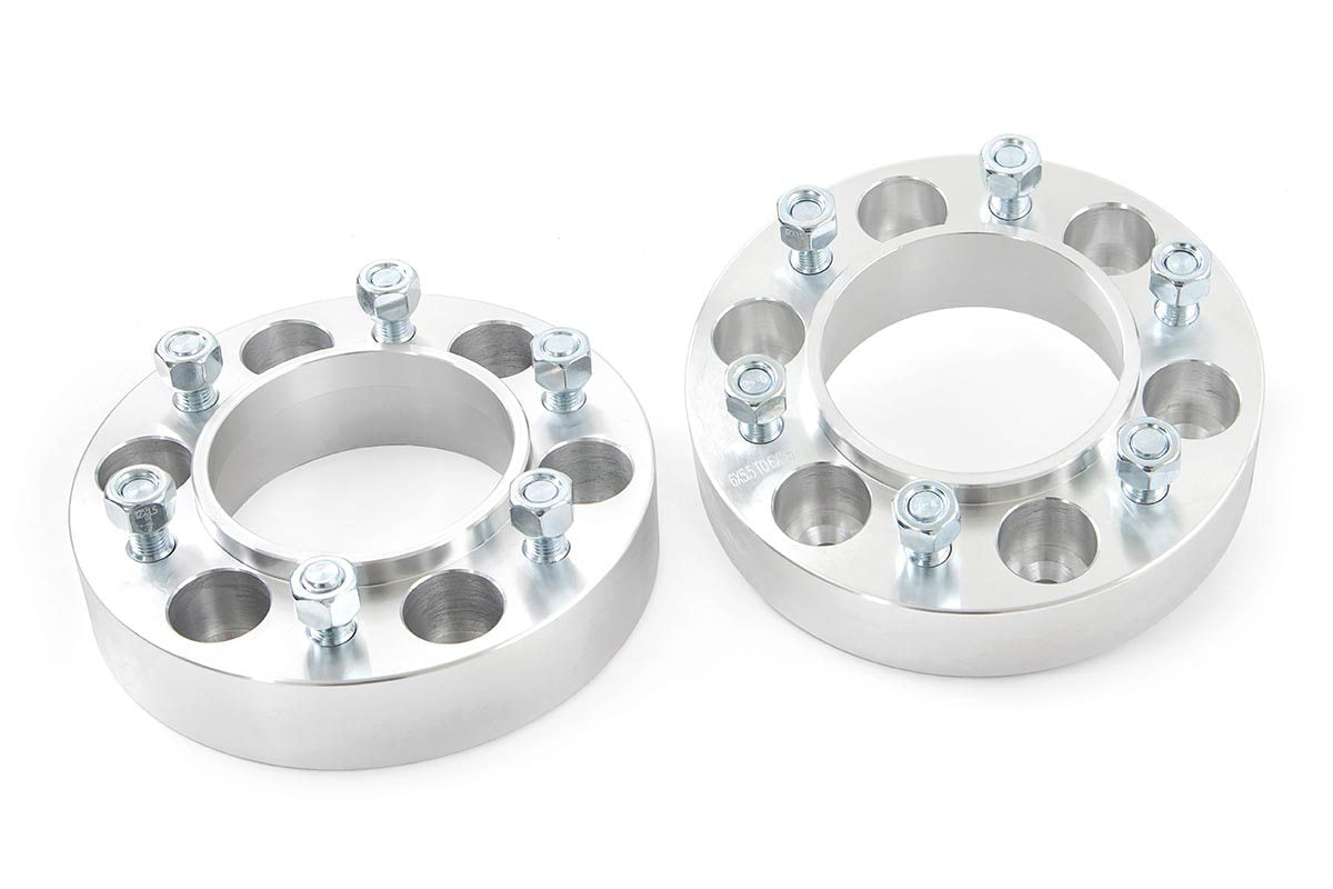 Rough Country 1.5 Inch Wheel Spacers 6x5.5 Fits toyota4Runner (10-23)/Tacoma (05-23) 10089