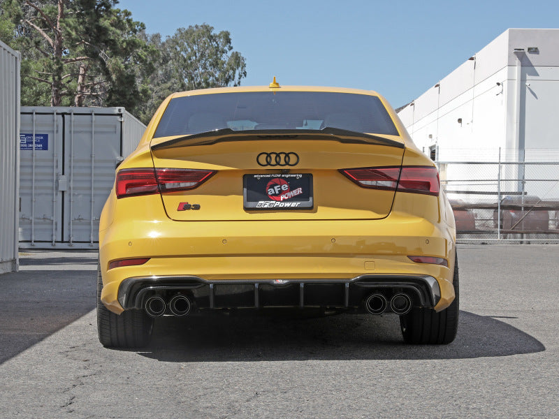 aFe MACHForce XP 3in-2.5in 304SS Exhaust Cat-Back 15-20 Audi S3 L4-2.0L (t) Carbon Tips 49-36442-C