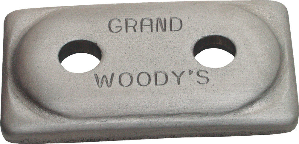 Woodys Double Grand Digger Support Plate Aluminum 12/Pk ADG-3775