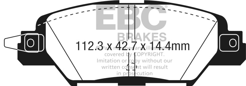 EBC 2016 Mazda CX-5 2.0L Ultimax2 Rear Brake Pads UD1846